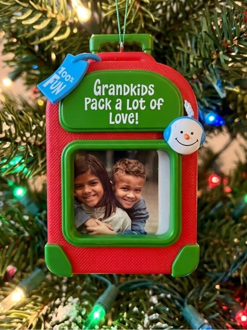 Hallmark Keepsake Grandparents Pack A Lot of Love Christmas  Photo Ornament 2015